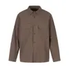 Camisa de estilo japonés EIGHTISLAND cuadros retro bolsillo básica para hombre otoño manga larga CS730
