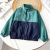 Estilo Estilo Japonés ~ Estilo Estilo Japonés 457664 Primavera 2025 Chaqueta para Niños y Niñas Casual Combinación de Colores Impermeable Cremallera de Nylon Chaqueta