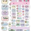 8 piezas de pegatinas de rompecabezas con pequeñas marcas navideñas, estilo ins, con dibujos animados de una linda chica con forma de corazón, collage de mano, cuenta, material decorativo para teléfono móvil.