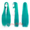 Peluca de Cosplay Bidimensional para Mujer, Cabello Largo, Estilo Anime, Negra, Morada, Roja, Colorida, Blanca, 100 cm, Cabello Largo Recto Negro, Peluca de Cabeza Completa