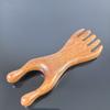 Pente de Massagem de Sândalo Dourado Natural, Placa Gua Sha de Sândalo Dragão e Fênix, Coleção de Pentes de Almofada de Ar de Madeira Sólida Multi-Estilo