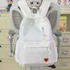 Mochila Bordada Dulce y Femenina Estilo Coreano Ins para Compras y Viajes, Bolsa Escolar Ligera para Estudiantes de Secundaria y Preparatoria