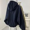 ¡Chamarra cortavientos retro con capucha estilo Old Money para mujer! Chaqueta Cárdigan con Cremallera Suelta Chaqueta Corta Cortavientos