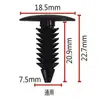 Clips para Coche, Remaches en Forma de Árbol Negros y Blancos, Remaches en Forma de Árbol para Estantes de Muebles, Clips de Navidad, Clips de Techo para Carrocería de Coche
