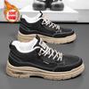 Otoño 2024 Zapatos Nuevos para Hombre Estilo Ropa de Trabajo Botas Martin Casual Deportivo Trabajo Impermeable Suela Gruesa Resistente al Desgaste Caña Alta