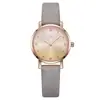 Nuevo reloj Shengke para mujer, esfera degradada, moda, moderno, correa de dos colores, movimiento de vida resistente al agua, fabricantes