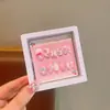 Novas Unhas Infantis Removíveis Vestíveis na Caixa para Meninas, Adesivos de Unha Removíveis, Adesivos de Unha Exquisitos de Desenho Animado, Peças de Unha
