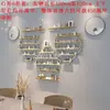 Estante de Almacenamiento para Arte de Uñas de Barbería Estante Decorativo de Pared para Esmaltes de Uñas Fondo Zen Estante Decorativo para Sala de Estar
