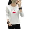 2673 # Camiseta de Manga Longa para Mulheres Algodão Puro (Foto Real Tirada) (95% Algodão 5% Elastano) (Novo Tamanho XXL)
