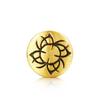 Chapado en Oro 3D Imitación Oro Fuerza Sabiduría Protección Coraje Fe Tatuajes de la Suerte Pulsera de Cuerda de Cuero Colgante Cuentas