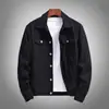 Jaqueta Jeans Masculina da Moda para Primavera e Outono Comércio Exterior Tamanho Grande Estilo Coreano Roxo ins Jaqueta Casual Bonita
