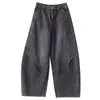 Jeans de Mezclilla Lavados Retro de Cintura Alta para Mujer, Nuevo Diseño Estilo Coreano Otoño 2026, Pantalones Banana Versátiles Adelgazantes