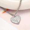 Comércio Exterior Novo Moda Japonesa e Coreana Aço Inoxidável Multicolorido Amor Asas de Anjo Pingente Versátil Personalizado Colar Masculino e Feminino