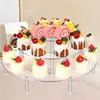 Soporte de exhibición acrílico para pasteles y pan, estante de exhibición semicircular, soporte de exhibición de plexiglás, estante de almacenamiento transparente