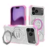 Funda Adecuada para Teléfono Móvil Apple 17Promax con Soporte Giratorio Iphone17Pro Nueva Transparente 16Pro Succión Magnética