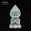 Figura de Animal de Té Gran Sabio de Arenisca Verde Estilo Chino, Adorno de Escritorio Wukong, Paisajismo de Roca para Acuario, Maceta de Decoración para el Hogar
