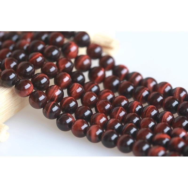 虎眼石圆珠半成品