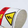 Precaución: Señal de Advertencia Peligro de Descarga Eléctrica, Cuidado Alta Temperatura Señal de Advertencia de Seguridad de PVC, Advertencia y Protección de Producción de Maquinaria