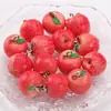 Manzana Miniatura con Clavos de Cuerno, Colgante para Pulsera de Manzana Roja con Agujero Pasante, Cuentas Sueltas, Materiales para Manualidades DIY Hechos a Mano, Juguete de Comida en Miniatura