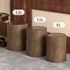 Cesta de Papel de Venta Directa con Doble Juego de Cubos de Basura Domésticos de Gran Capacidad, Nuevo Estilo Diseño Retro Madera para Cocina y Sala de Estar