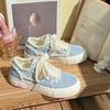 Zapatos de lona nuevos Baikuang para mujer, verano, finos, transpirables, blancos, zapatos de suela gruesa, zapatos para mujer, ins, modernos, nicho, versátiles, romper