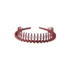 Diadema para Lavado de Cara Transfronteriza, Diadema de Verano de Alta Gama Mate para Mujer con Dientes, Accesorio Simple de Plástico para el Cabello
