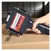 Impressora Inkjet Portátil de Caracteres Grandes de 5cm com Bicos Duplos, Capaz de Adicionar Tinta, para Impressão de Gráficos em Embalagens de Papelão e Fontes Grandes