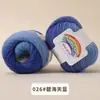 Sección Teñida Lana Arcoíris Hecho a Mano Lana Lana Pura Suéter Chaqueta Degradado Bufanda Sombrero Chal de Tejer DIY