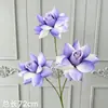 Arranjo de flores de rosa com 3 cabeças para cerimônia de casamento, decoração de corredor, flores artificiais para decoração de casamento, flores artificiais para decoração de quarto de casamento