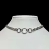 Comercio Exterior Transfronterizo Amazon Collar Clavícula Doble Capa Anillo Tórico Alternativo Estilo Punk Gótico Joyería Fabricante