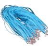 2.0/1.5mm Fabricantes coreanos de cordón de cera al por mayor collar de joyería de cordón de cera coreano negro con colgante de cuerda con cadena