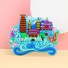Imanes de nevera con monumentos de ciudades chinas, resina creativa 3D tridimensional de atracciones turísticas, recuerdos, imanes culturales y creativos, y artículos de regalo