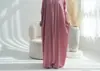 Vestido Loría de talla grande con puño elástico, manga larga y pañuelo para la cabeza LR484