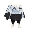 Moda Masculina Outono e Inverno 2025 Roupas de Algodão Bonitas e Elegantes Roupas de Algodão Estampadas para Meninas Tops Elegantes com Capuz Pontudo para Meninas Tops