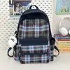 Mochila escolar de cuadros 2026 para niñas, estudiantes de secundaria y preparatoria, estudiantes universitarios, mochila de viaje ligera, mochila escolar para estudiantes de secundaria para niñas