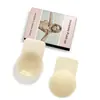 Patch de Silicone para Seio com Orelha de Coelho Laqueada Cor Sólida Silicone Invisível Push-up Anti-queda Sexy Leve