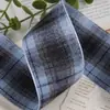 Cinta a Cuadros Bicolor Estilo Academia Moño Hecho a Mano Accesorios para el Cabello Ropa Zapatos Sombreros Empaque de Flores Cinta a Cuadros