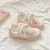 Zapatillas Blancas de Suela Gruesa Estilo Coreano para Estudiantes, Nuevas Populares Versátiles Transpirables Casuales Primavera y Otoño 2026, Zapatos de Pan, Zapatos de Mujer