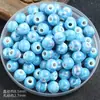 Cuentas Cerámicas Galvanizadas Estilo Bohemio 8mm Cuentas Redondas Coloridas Material para DIY Pulsera Pulsera con Accesorios de Joyería de Cuentas