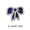 Nuevos Parches de Flores Bordadas con Lentejuelas y Moño para Decoración de Ropa Accesorios DIY Personalización