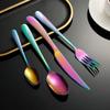 Cross-border High-grade Star Diamond Aço Inoxidável Conjunto de 24 peças Hotel Household Knife, Garfo e Colher Steak Knife Western Tableware Set