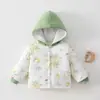 Ropa de Invierno para Bebés, Chaqueta con Capucha Engrosada de 160g para Bebés, Ropa Exterior para Recién Nacidos, Tops Cálidos, Ropa Infantil Anyang