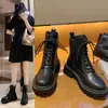 Nuevas Botas Martin para Mujer 2026, Moda Estilo Británico, Botines Versátiles para Estudiantes, Botas Cortas de Motociclista con Cordones y Suela Gruesa