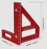 Regla Triangular de Ángulo Recto para Carpintería Aleación de Aluminio 45/90 Grados Multiángulo Decoración Regla Cuadrada de Marcado de Alta Precisión Carpintero Carpintería