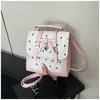 Mochila Versátil de Moda con Lazo, Linda, Multifuncional, Bolso de Mano Casual, Bolso de Hombro, Bolso Cruzado, Bolso para Viajes Diarios