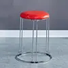 Taburete de Moda de Lujo Ligero para Uso en el Hogar, Taburete Engrosado para Dormitorio, Taburete Duradero para Adultos para Sala de Estar, Taburete de Hierro para Adultos, Taburete Pequeño