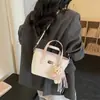 Moda Coreana Versátil Fofo Urso Bolsa de Mão de Luxo para Mulheres 2026 Nova Casual Simples Versátil Bolsa Transversal