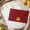 Papel de Carta com Padrão de Linho, Papel de Carta Estilo Europeu Vintage, Cartas de Amor, Papel Especialidade, Convites, Cartões de Convite, Envelopes Selados com Cera, Papéis de Cabeçalho