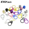 EKFan Luya accesorios de rueda de carrete de pesca modificados junta antiaflojamiento brazo de manivela de carrete de gota tuerca de medición externa mano izquierda y derecha M7M8