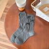 Calcetines de Rizo de Verano Nuevos de Zhuji para Mujer, Algodón Cómodo Media Caña Transpirables Lazo Delgados Calcetines de Mujer, Versátiles